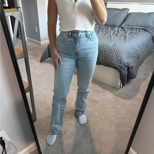 Abercrombie & Fitch Light Blue Straight Leg Jeans